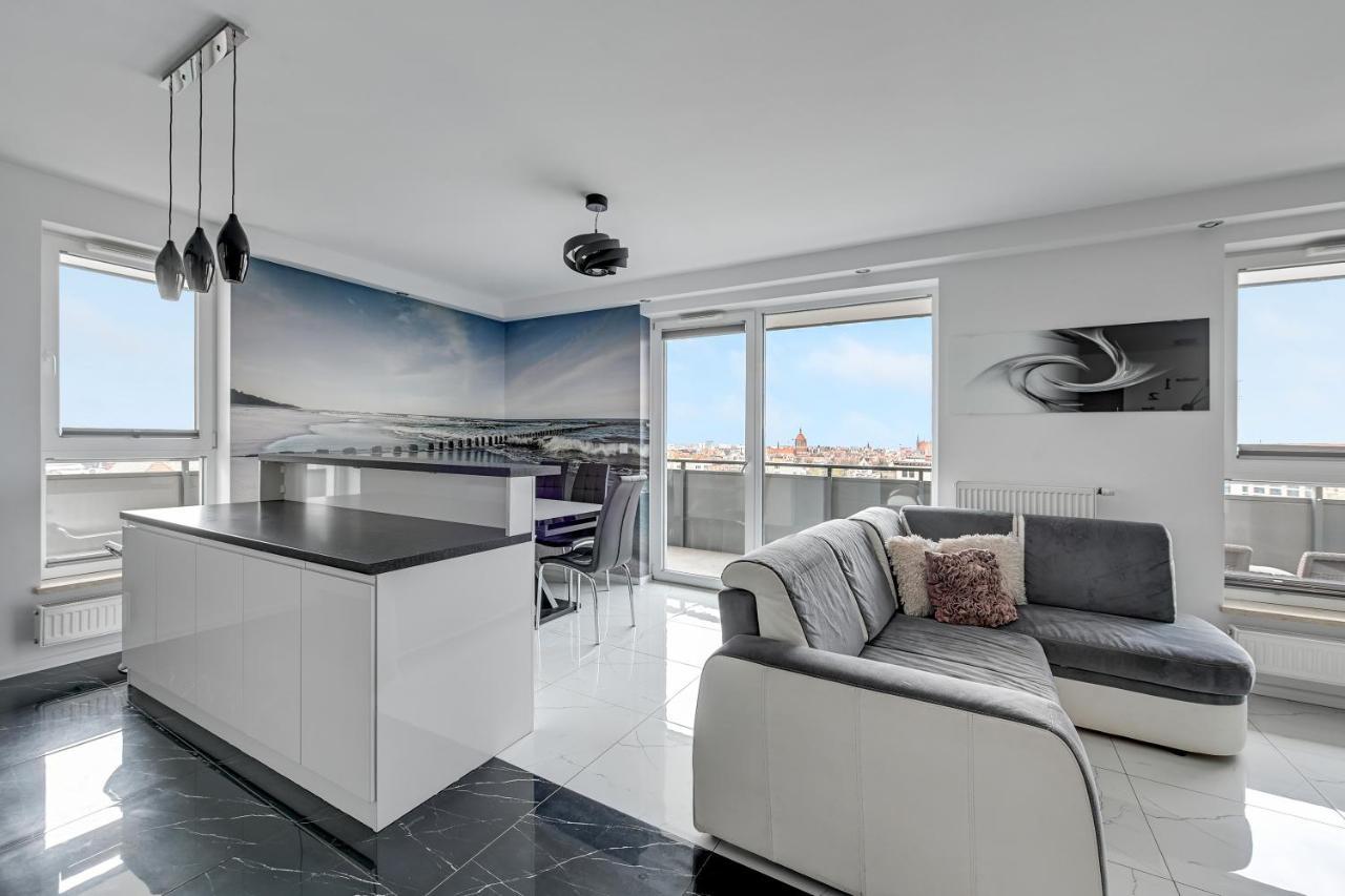 Grand Apartments - Luxury Apartment On The 11Th Floor With A View Of The Old Town Gdańsk Kültér fotó