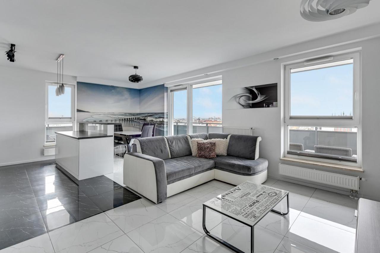 Grand Apartments - Luxury Apartment On The 11Th Floor With A View Of The Old Town Gdańsk Kültér fotó